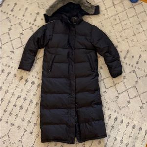 LLBean down coat, extra long